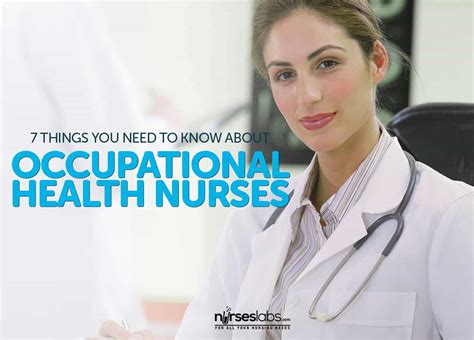 Occupational Health Nurses 7 Things You Need To Know About Them • Nurseslabs