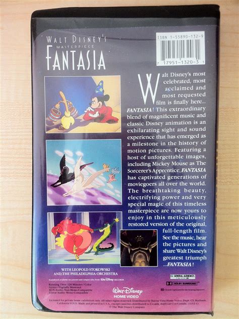 Walt Disney Masterpiece Fantasia Vhs