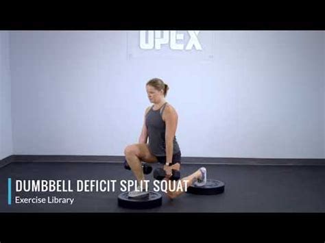 Dumbbell Deficit Split Squat Opex Exercise Library Youtube