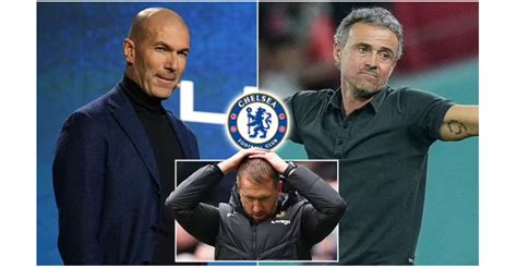 Luis Enrique Zinedine Zidane Are In The Running To Become Chelsea