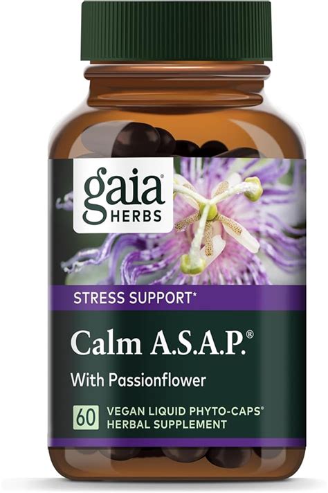 Gaia Herbs Calm A S A P Stress Support Supplement With