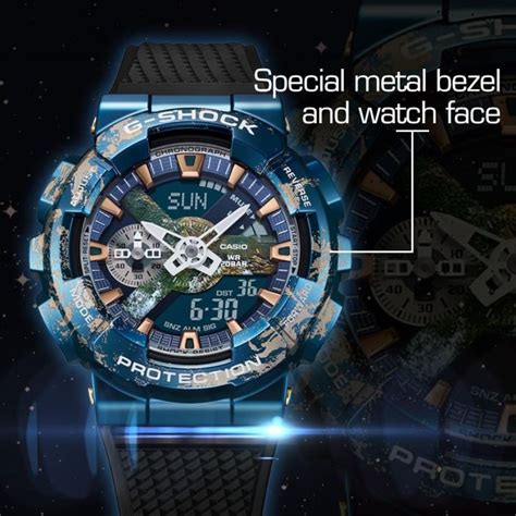 [ Original Marco ] G Shock Gm 110earth 1d Limited Edition Planet Earth