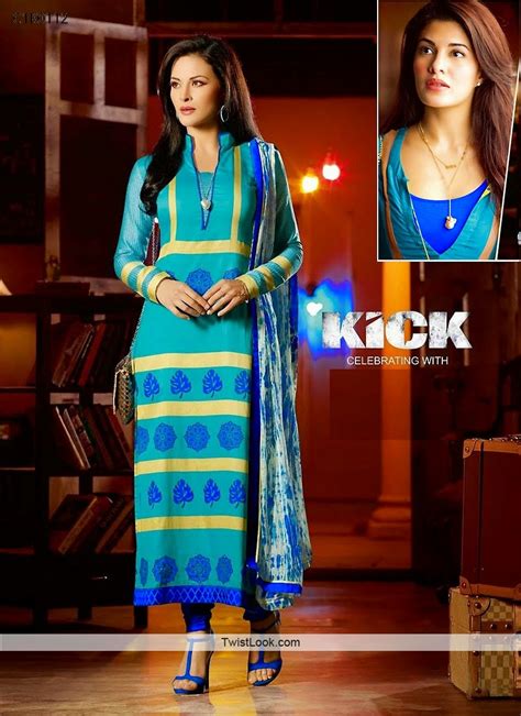 Kick Movie Jacqueline Fernandez Shalwar Kameez Suits | Kick Movie Women ...