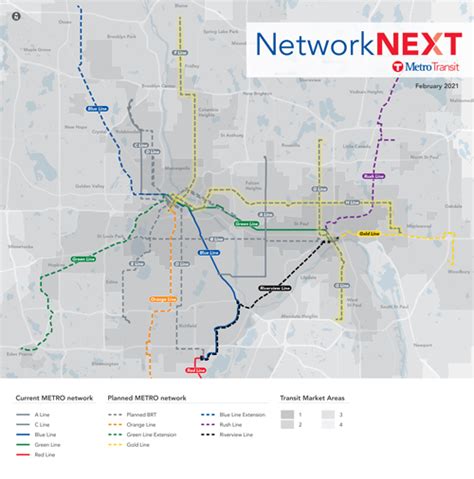 Minneapolis Light Rail Route Map