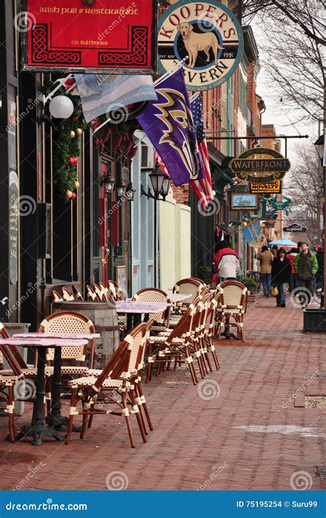 Shops At Fells Point Baltimore Md Editorial Stock Image Image Of