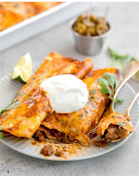 Easy Beef Enchiladas The Cookin Chicks Artofit