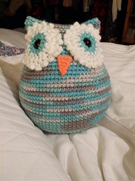 Owl Pillow Pattern By Bizzy Crochet Owl Pillow Pattern Crochet