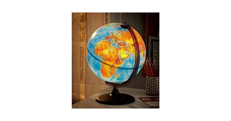 Illuminated Relief Globe A Mighty Girl