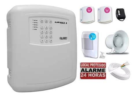 Kit Alarme Residencial Discadora 3 Sensores 1 Sirene Frete grátis