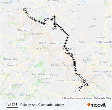 241 Route Schedules Stops And Maps Rugby Updated