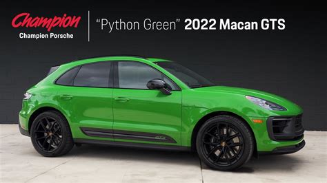 Champion Porsche 2023 Macan GTS In Python Green YouTube