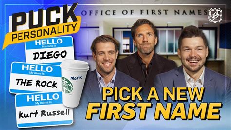 NHL Stars Pick New First Names Puck Personality NHL The Hockey Buzz