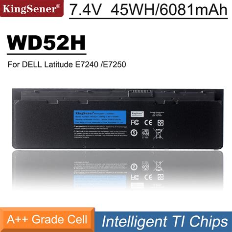 Kingsener nova wd52h vfv59 45wh 52wh bateria do portátil para dell