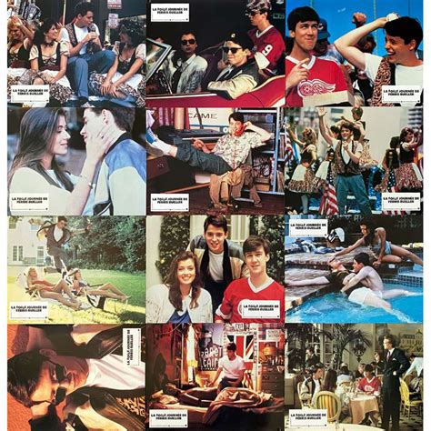 FERRIS BUELLER S DAY OFF French Lobby Cards 9x12 In 1986 X12