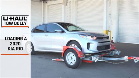 Loading A Kia Rio On A U Haul Tow Dolly Youtube