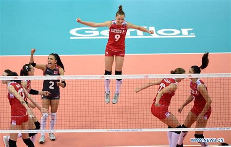 Turkey Beats Brazil 3 0 At 2018 Fivb Volleyball Nations League Women S Finals Xinhua English