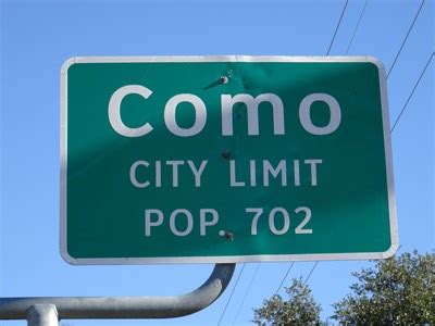 Como, TX - Population 702 - Population Signs on Waymarking.com