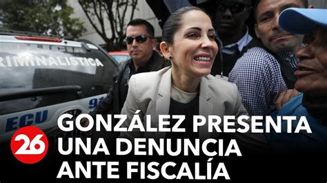 Luisa Gonz Lez Presenta Ante Fiscal A Denuncia Por Presunto Plan Para