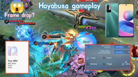 Gameplay Redmi Note 10 5G Mobile Legends Rata Kanan Gaming Test YouTube