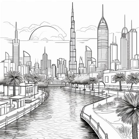 Cartoon City Coloring Page