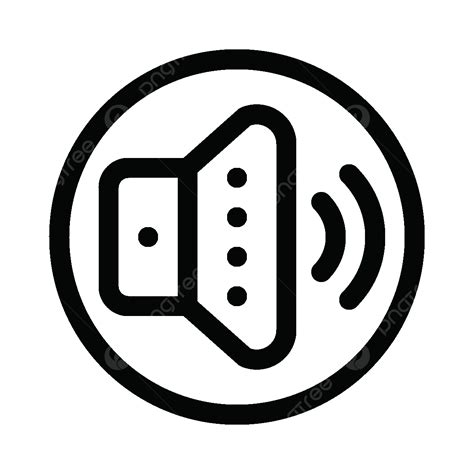 Volume Outline Icon Vector Volume Speaker Sound Png And Vector With