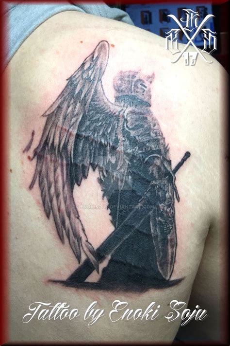 Winged Warrior Tattoo by Enoki Soju by enokisoju.deviantart.com on ...