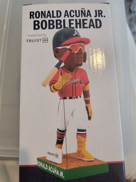 Atlanta Braves Ronald Acuna Jr Bat Flip Bobblehead MVP 40 70 Values MAVIN