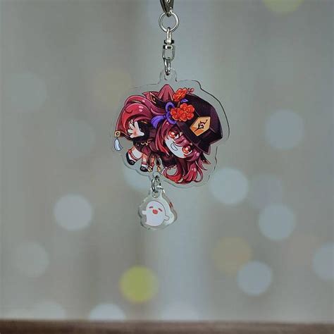 Акриловый брелок "genshin impact. геншин импакт. ху тао" (брел0108 ...