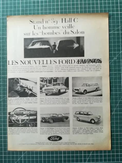 Belle Pubblicit Circa Automobile Le Nouvelles Ford Taunus