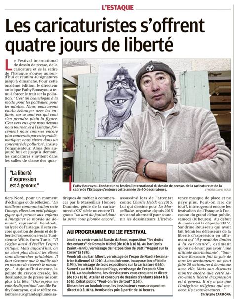 Les Caricaturistes Soffrent Quatre Jours De Liberté… à Lestaque Le