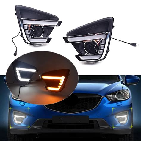 CX5 Auto Voor Dagrijverlichting Fog Light W Amber Richtingaanwijzer