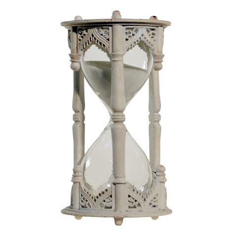 Decorative Hourglass White 6 X3 Vip Home And Garden Hourglass Decor Decorative Objects