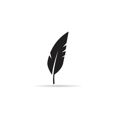 Black Feather Vector Illustration 18813914 Vector Art At Vecteezy