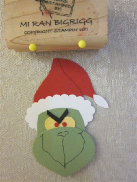 Grinch Punch Art Punch Art Cards Christmas Cards Handmade Paper Punch Art