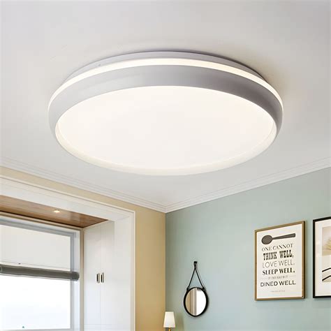 LED Living Room Flush Lighting Minimalist Black Flushmount with ...