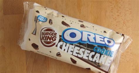 Review: Burger King - Oreo Cookie Cheesecake