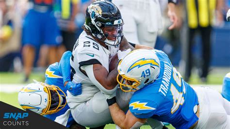 Snap Counts Los Angeles Chargers Vs Jacksonville Jaguars