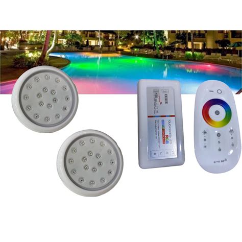 Kit Led Refletor P Piscina W Abs Rgb Comando Touch Submarino