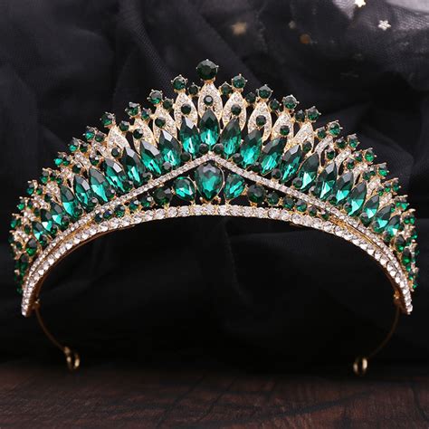 Tiara Olivia Color Verde Novias Y Quincea Eras