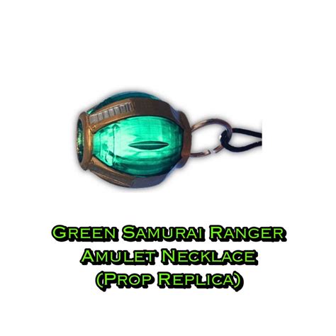 Power Rangers Ninja Storm Green Samurai Ranger Morpher Amulet Necklace