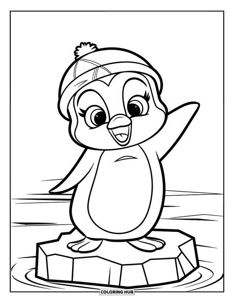 Desenho Para Colorir Pinguim