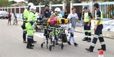 Simulado De Acidente Marca O Dia Do Pedestre