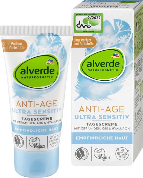 alverde NATURKOSMETIK Anti Age Gesichtscreme Ultra Sensitiv, 50 ml ...