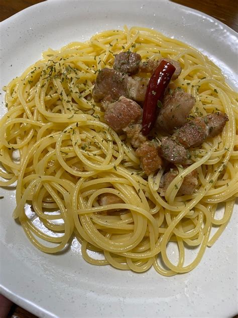 パンチェッタといえばパスタ！ペペロンチーノを作っていくぞ！ おでこぽんのおでこ祭り