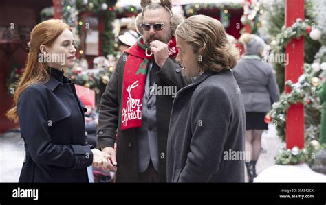 Hotel For The Holidays Foreground From Left Madelaine Petsch Max