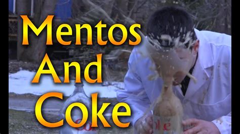 Mentos And Coke Challenge Youtube