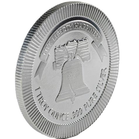 1 oz SilverTowne Liberty Bell Stackable Silver Rounds - Silver.com™