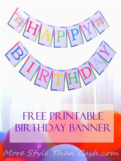 Happy Birthday Signs Printable Free Free Printable Birthday Banner ...