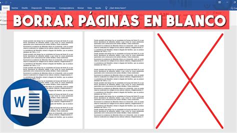 Como Eliminar Una Hoja En Blanco De Word Youtube