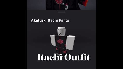 Itachi Outfit In Roblox Youtube